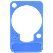 Neutrik DSS-BLUE синяя подложка под панельные разъемы XLR D-типа, для нанесения маркировки